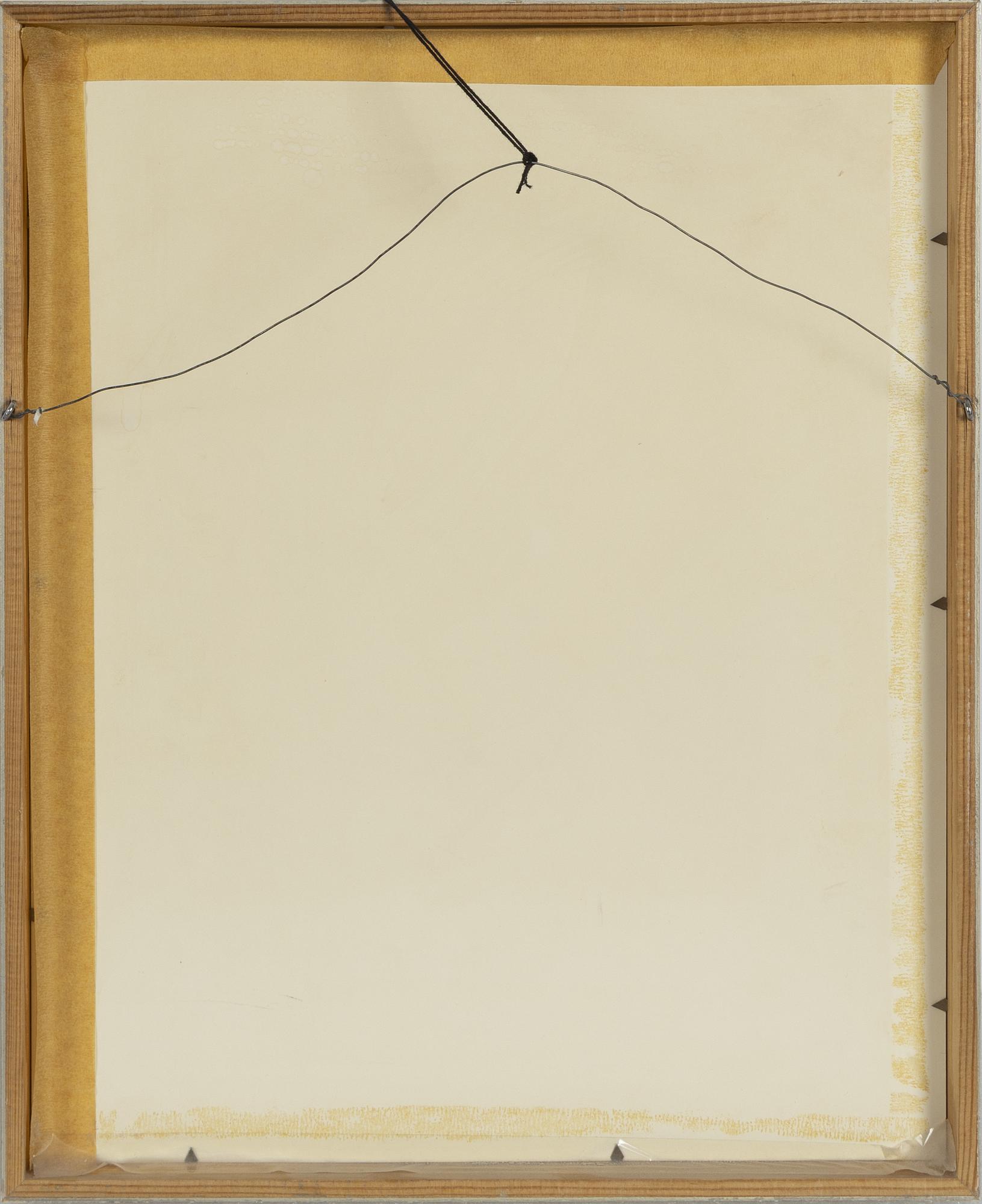 Inge Schiöler, chalk drawing, signed.