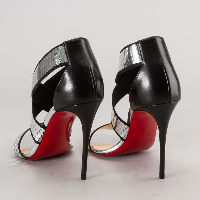 SANDALETTER, Christian Loboutin,  "Xili Disco Balls", storlek 38,5.