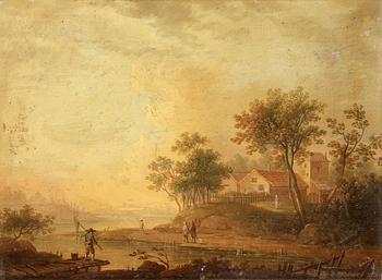 Johan Philip Korn, Landscape with lake.