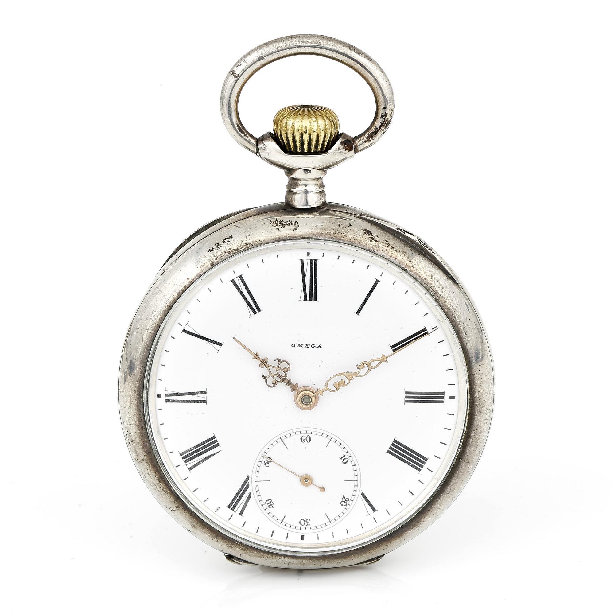 FICKUR, silver, Omega, tot vikt ca 90,8 gram.