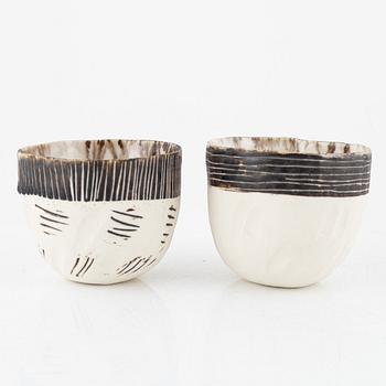 Two stoneware bowls, circa 2000.