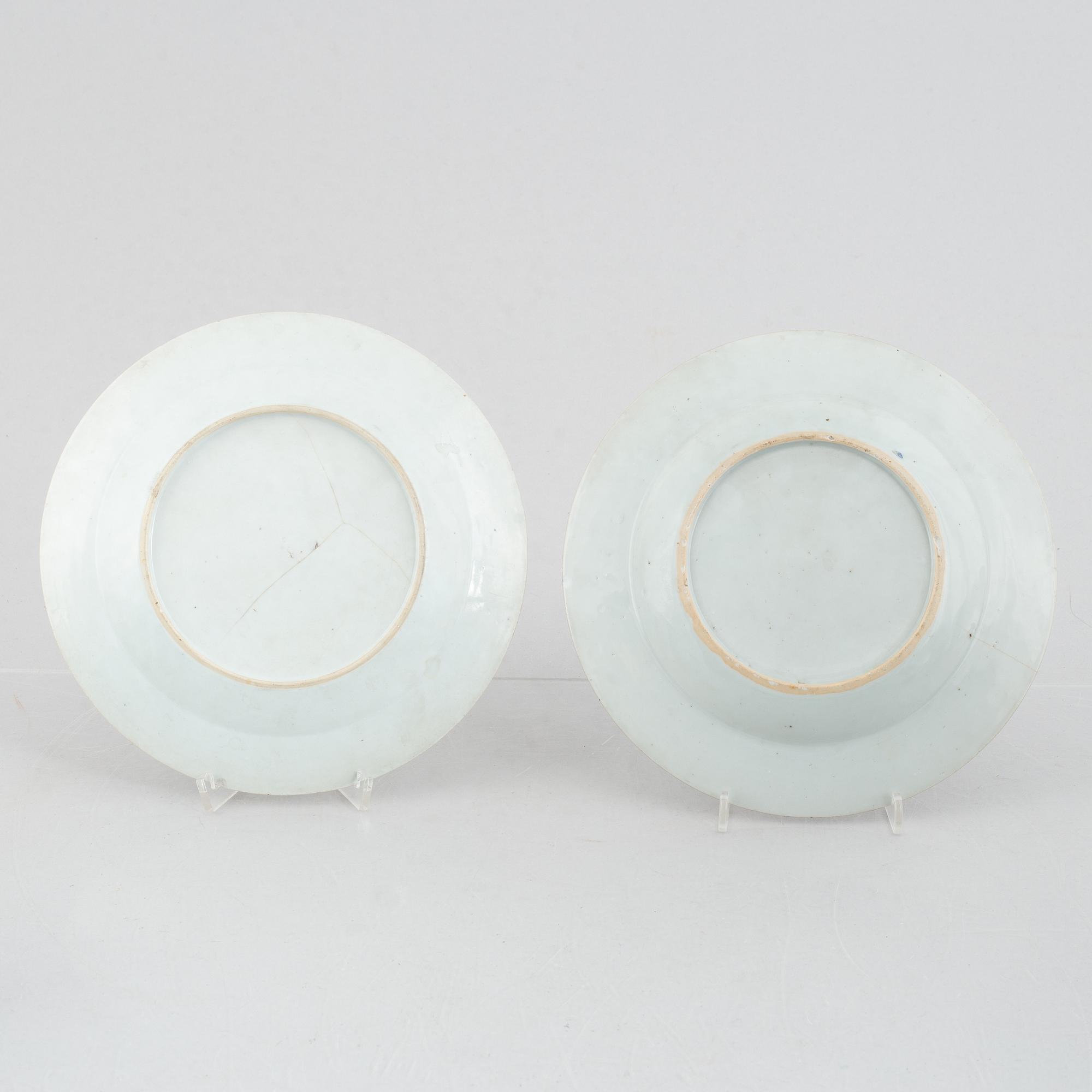 A group of 11 Chinese export porcelain pieces, Qing dynasty, 18th century.