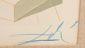 Salvador Dalí,  woodcut signed and numbered 79/150.