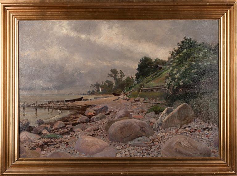 VIGGO LANGER, olja på duk, signerad och daterad 1919.