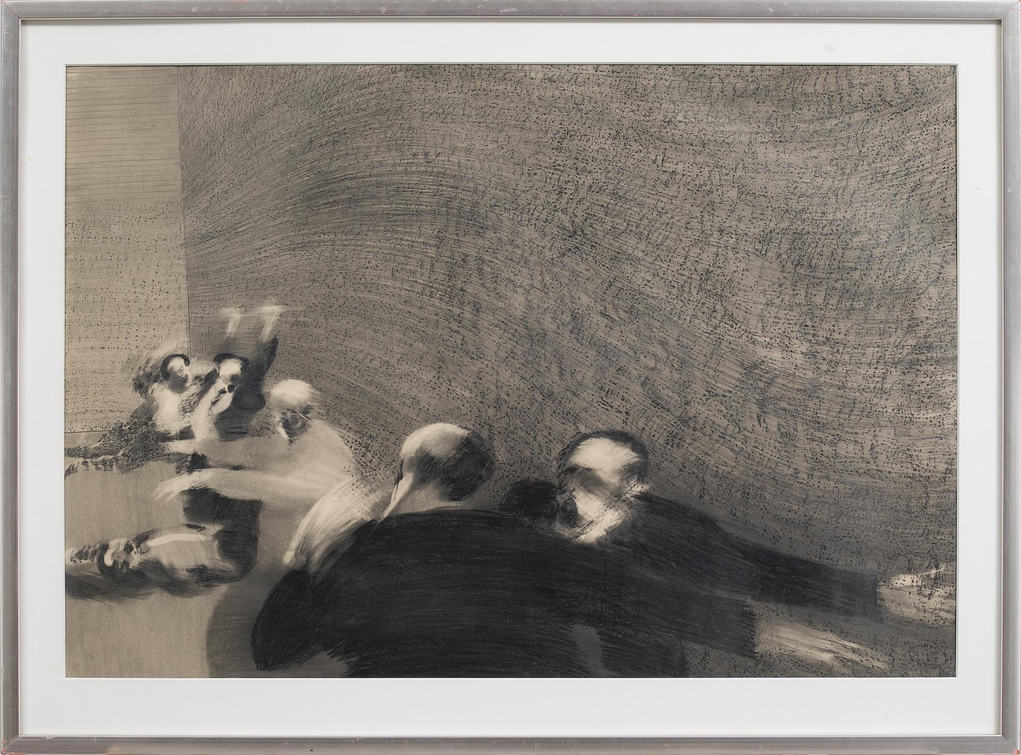 ROJ FRIBERG, pencil/mixed technique on paper.