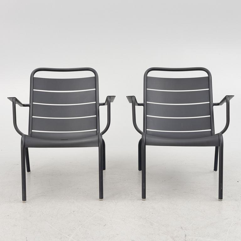 Frédéric Sofia, Fåtöljer, ett par, "Luxembourg", Fermob, samtida.