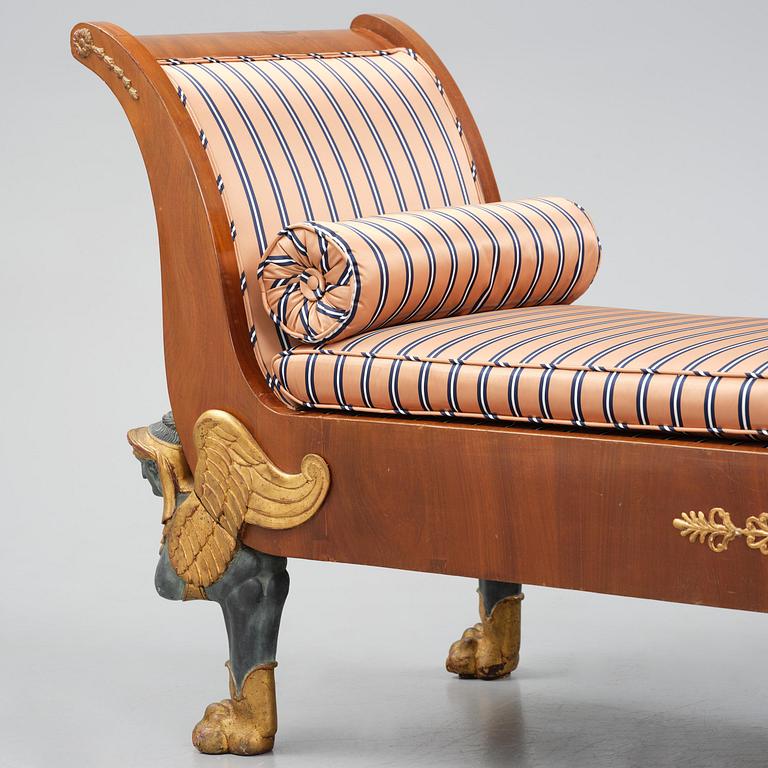 A Swedish Empire daybed, early 19th century.