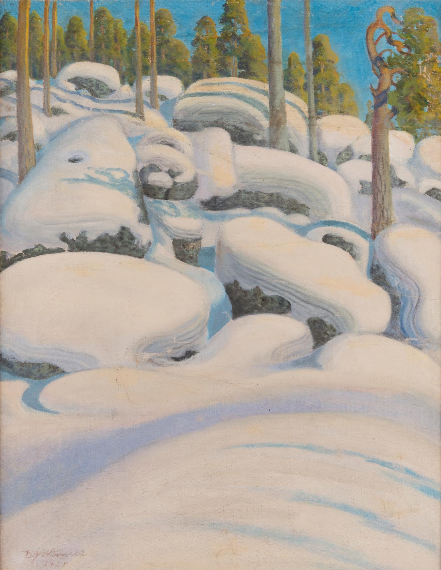 DAVID JOHANNES NIEMELÄ, oil on canvas, signed and dated 1928.
