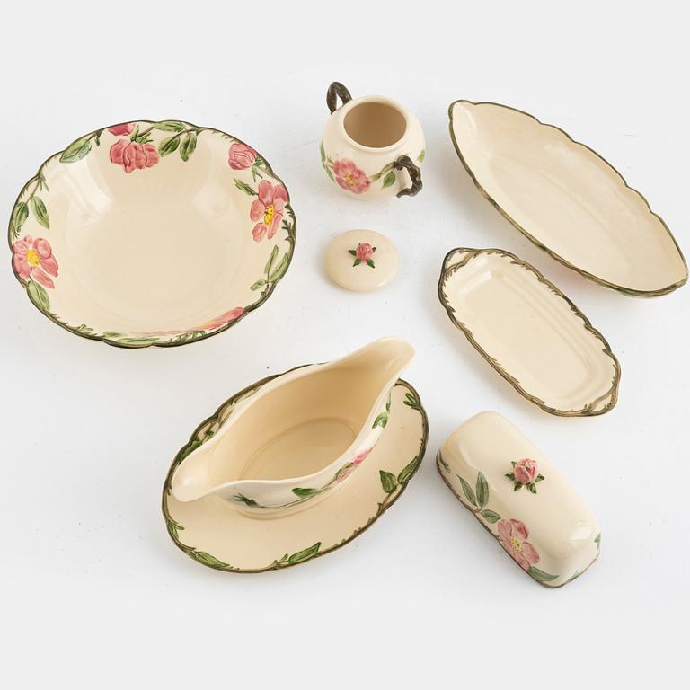 Dinner service, 60 pieces, "Desert Rose", Franciscan, California, USA.