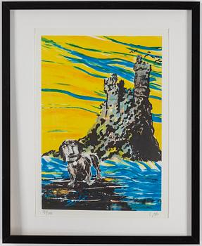 CARL JOHAN DE GEER, lithograph in colours, signed CJDG and numbered 167/295 in pencil.