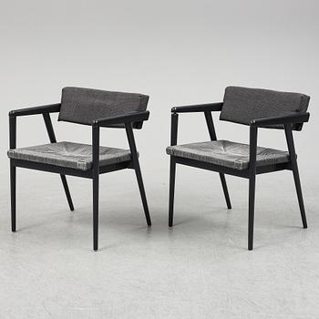 a pair of  Gio Ponti "Dormitio" armchairs, L'abbate, Italy. Designed in the 1950's.