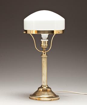 BORDSLAMPA, mässing, 1900-tal.