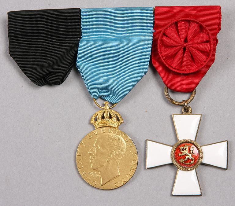 ORDEN SAMT MEDALJ, metall och emalj, 1900-talets första hälft.