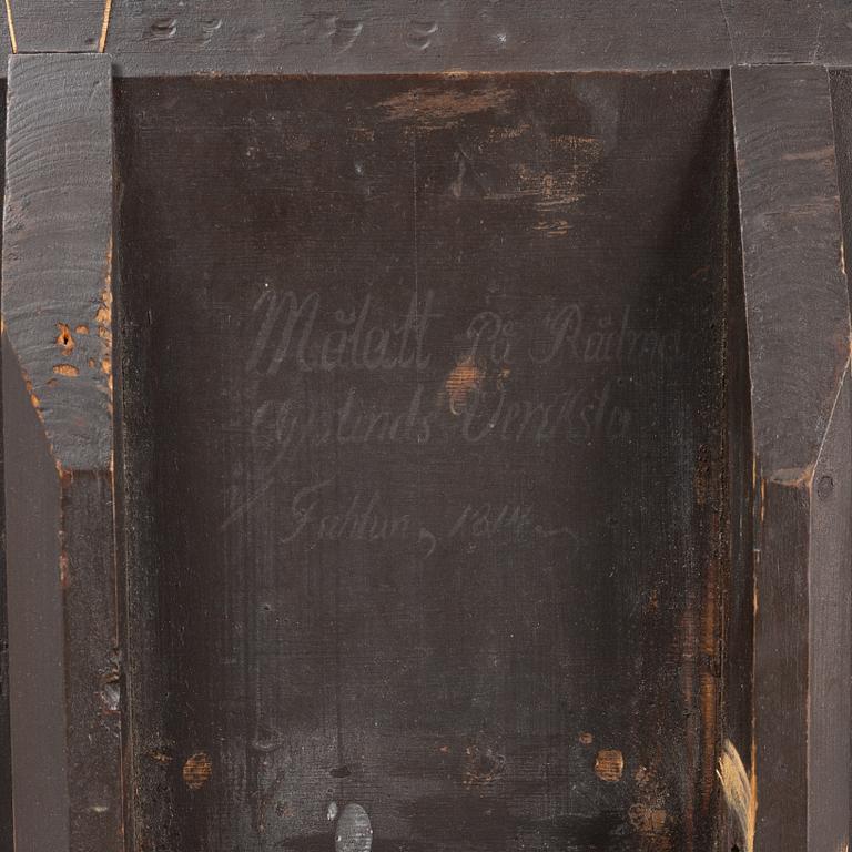 A Swedish tilt top table, from Nils Asplind's workshop signed and dated 1814.