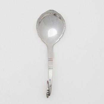 Georg Jensen, a sterling silver serving spoon, Denmark 1933-44.