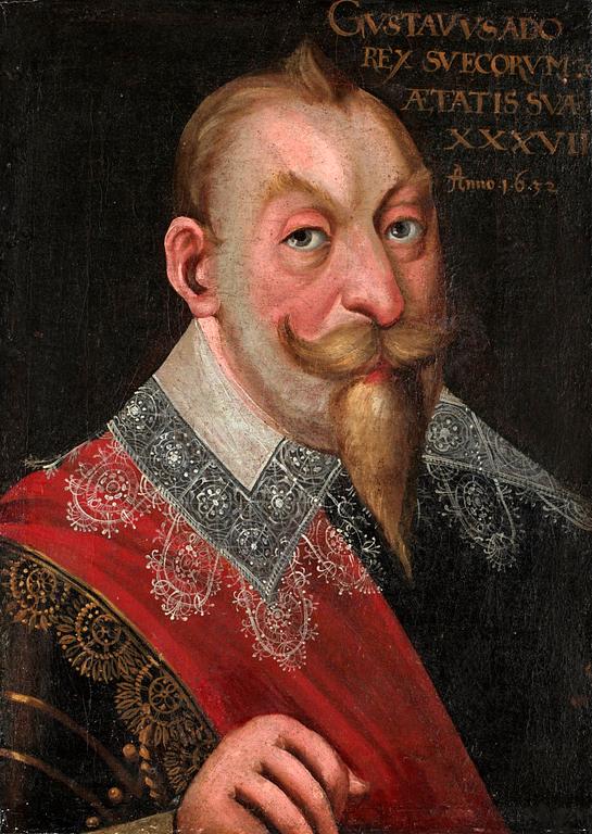 Jacob Heinrich Elbfas Hans krets, "Konung Gustaf II Adolf" (1594-1632).