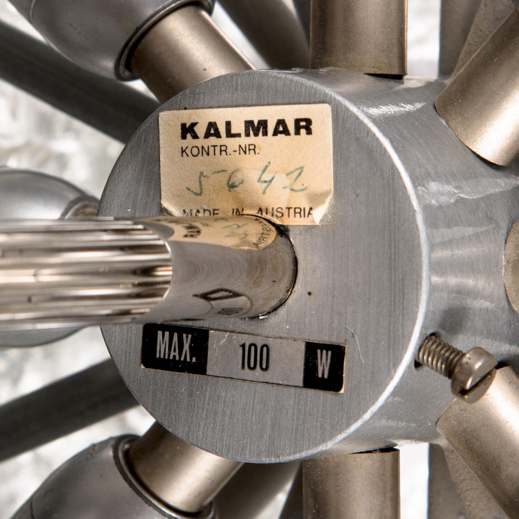 A 1960s "Ice block chandelier" by J.T Design, Kalmar, Austria, 1960s.
