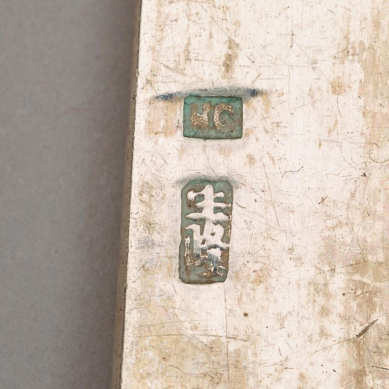 BESTICK, 12+11, silver, Wang Chung, Hongkong, Kina, 1800-talets slut.