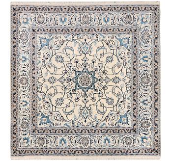 A Nain crug, part silk, c. 200 x 193 cm.