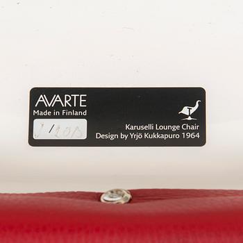 Yrjö Kukkapuro, a 'Carousell' armchair for Avarte 2013.