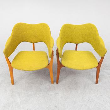 KJELL HJALL & BJARNE STAVE, a pair of armchairs from Møre Lenestolfabrikk, Norway, produced from 1954.