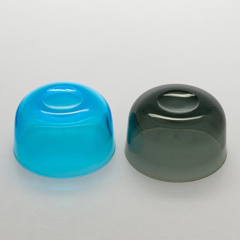 Kaj Franck, dessertskålar, 28 st, "Fasetti", Nuutajärvi Notsjö, 1960-tal.