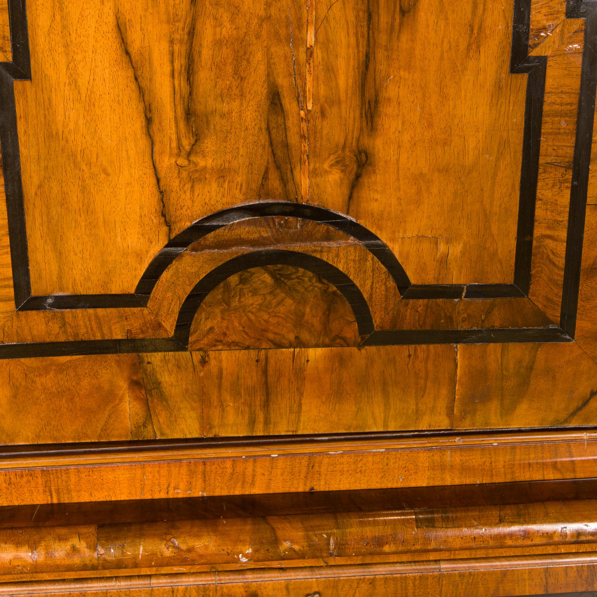 A Swedish late baroque cupboard, mid 18th century.