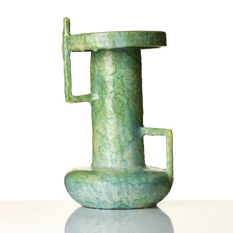Allan Ebeling, a unique glazed ceramic vase, Torshälla, 1934.
