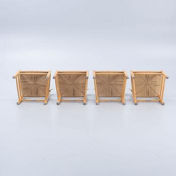 Børge Mogensen, chairs, 4 pcs, "J39", Denmark, second half of the 20th century.