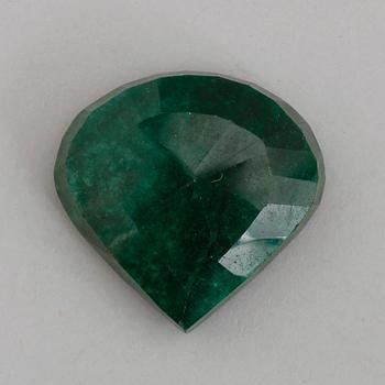 SMARAGD, päronformad, ca 181 ct, oinfattad.