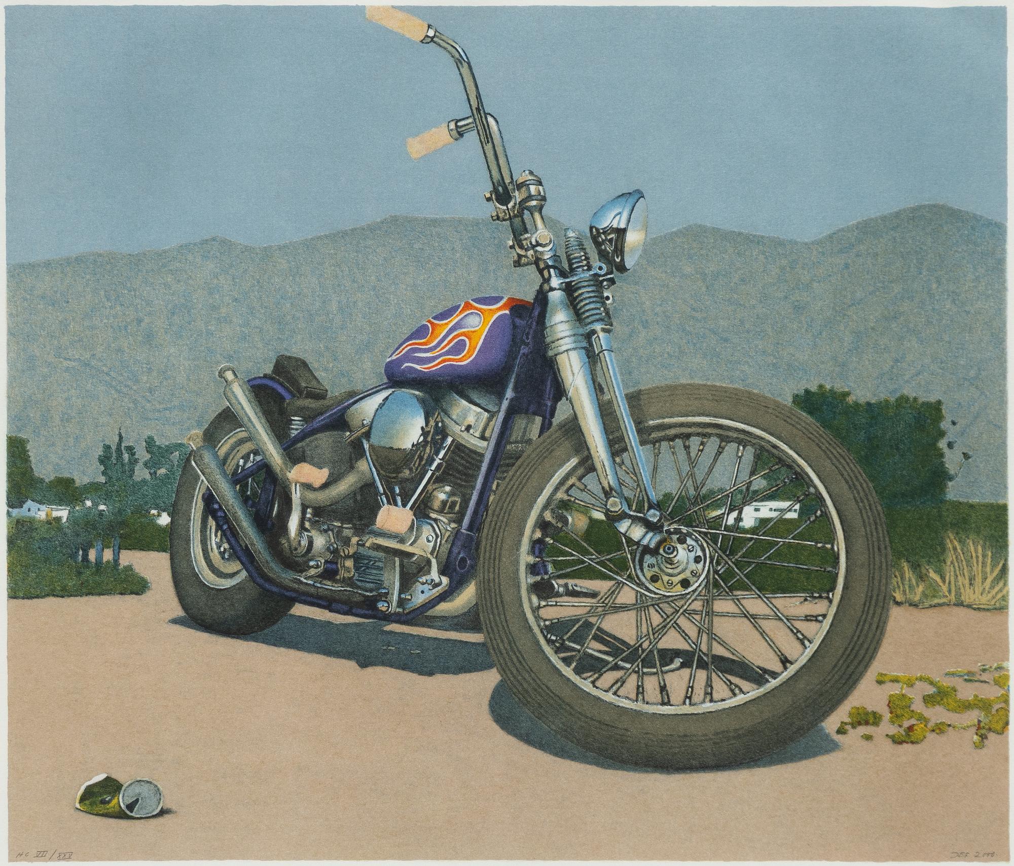 John-E Franzén, "Outlaw Chopper, Perris, California.".