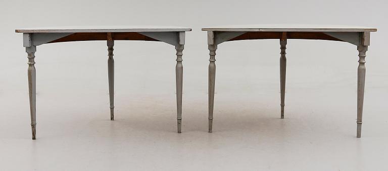 VÄGGBORD, 1 par, 1800-talets slut.