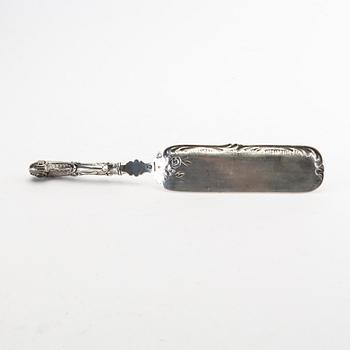 A Hallberstadt smulspade, silver, Danmark 1908.