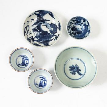 A group lot of Chinese porcelain, 17/20th century.