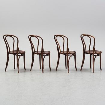 Four Thonet-style café chair, late 20th century.
