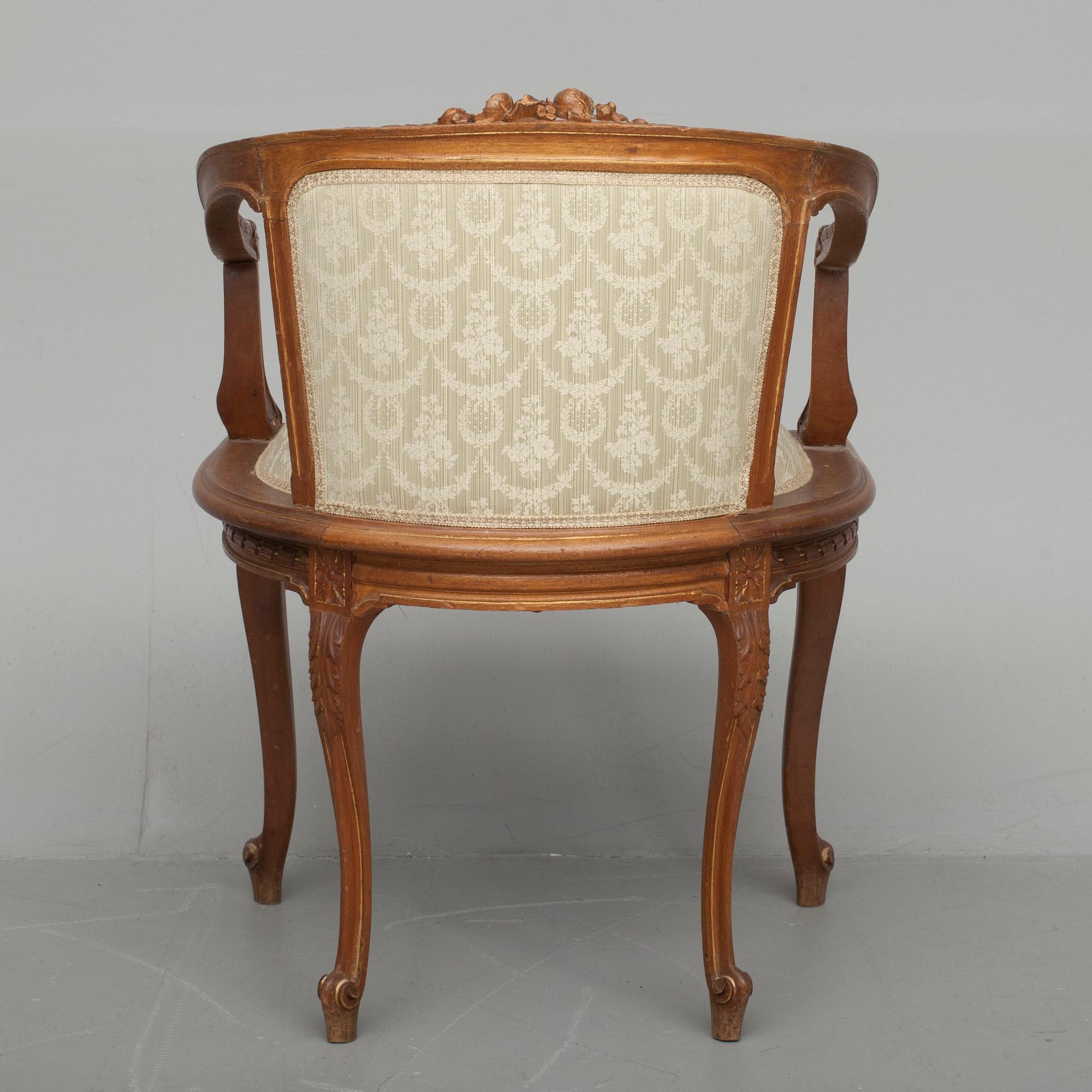 SKRIVBORD OCH STOL, Louis XVI-stil, Frankrike 1900-talets början.