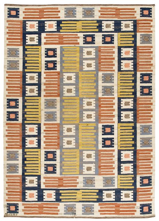 MATTA. "Porslinsmattan". Rölakan. 242,5 x 170 cm. Signerad AB MMF (AB Märta Måås-Fjetterström).