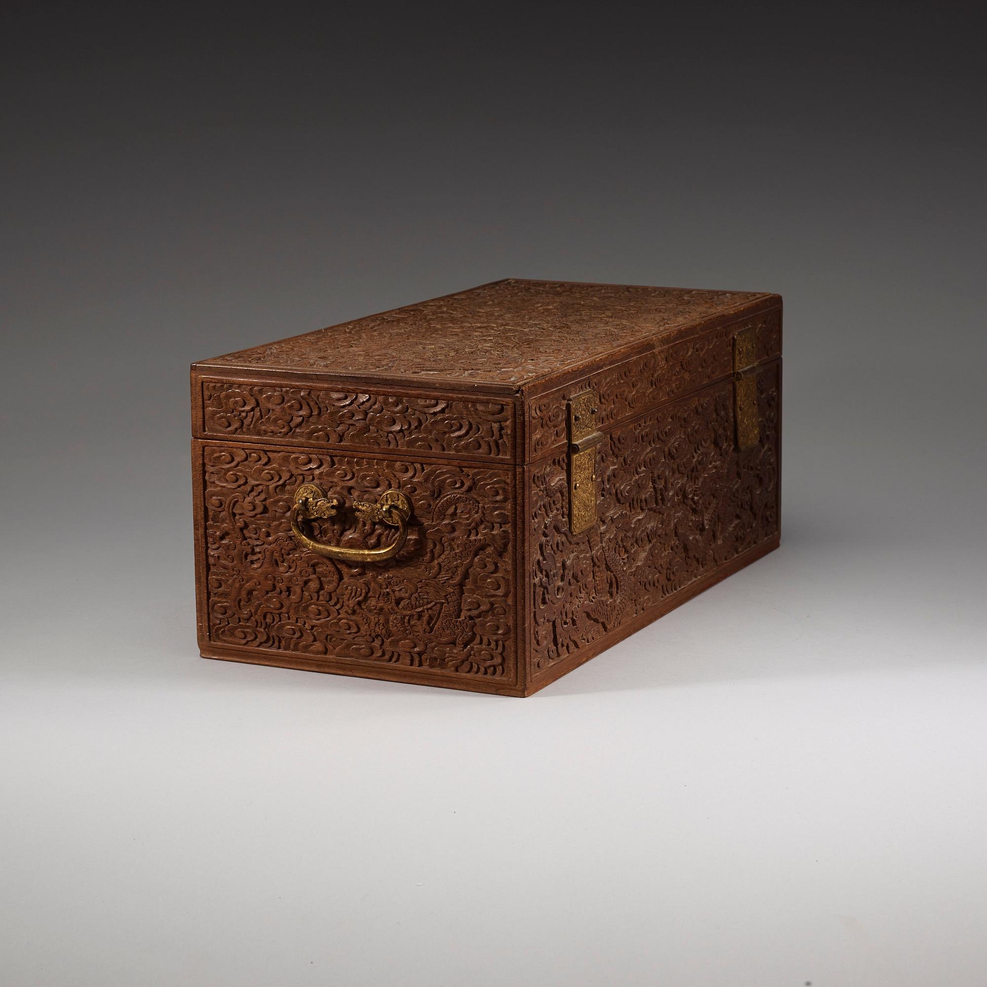 SKRIN med LOCK, hardwood, Qing dynastin (1644-1912).
