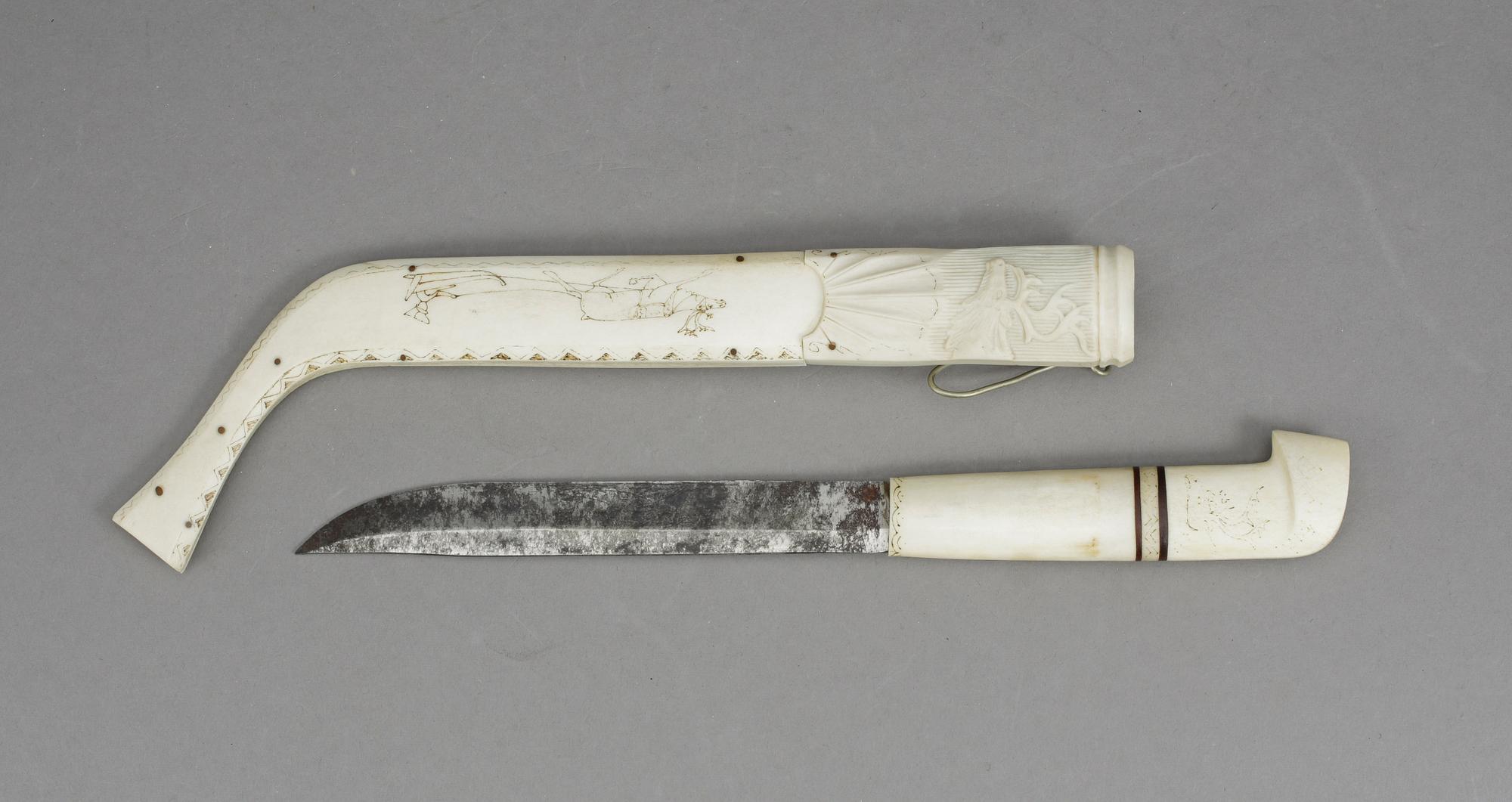 SAMEKNIV, otydligt signerad på bladet, 1900-tal.