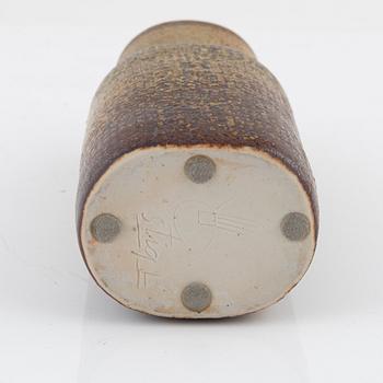 Stig Lindberg, a stoneware vase, Gustavsbergs studio, 1975.