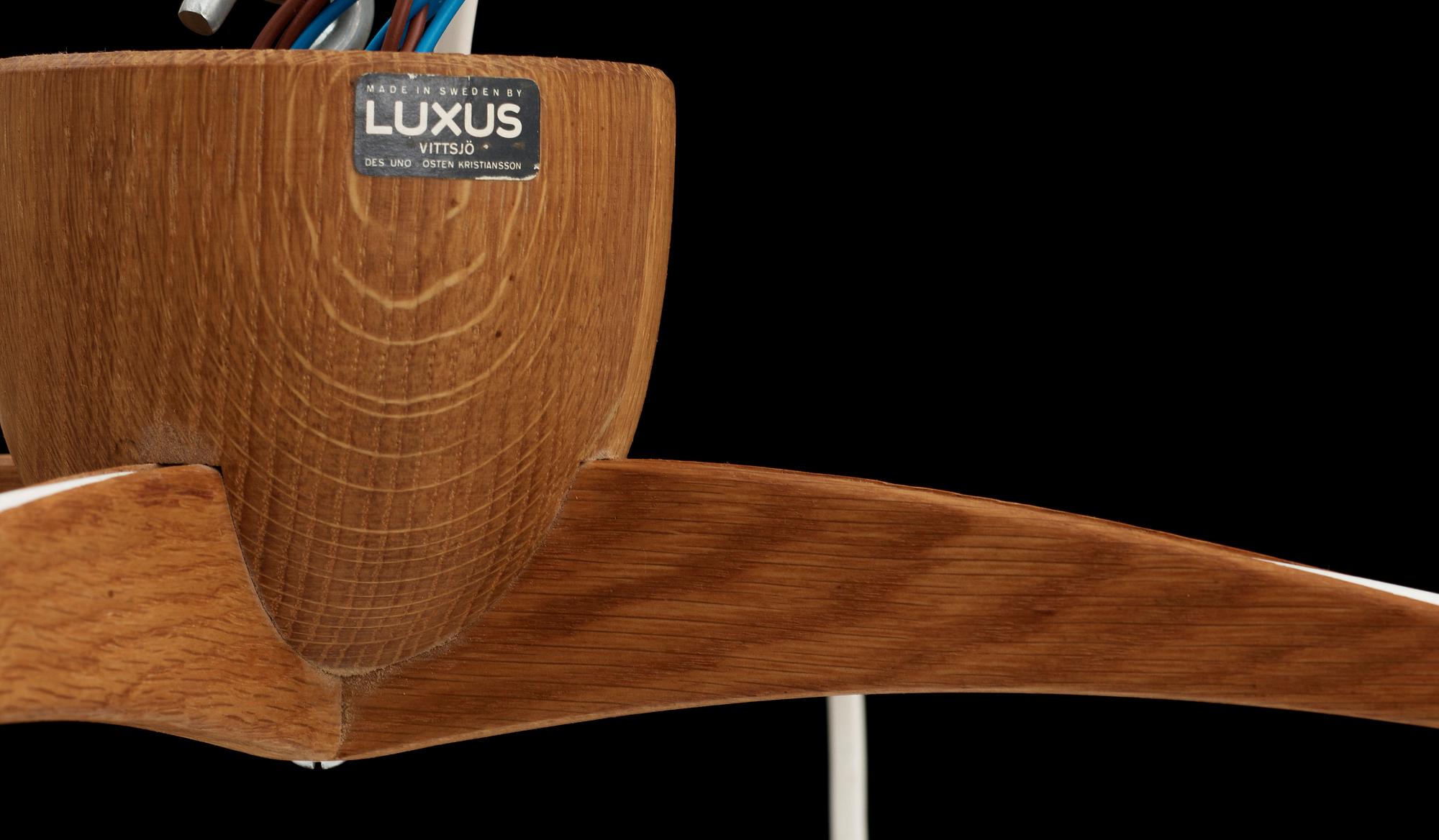 TAKLAMPA, Uno och Östen Kristiansson, Luxus, 1950-tal. H  ca 35.