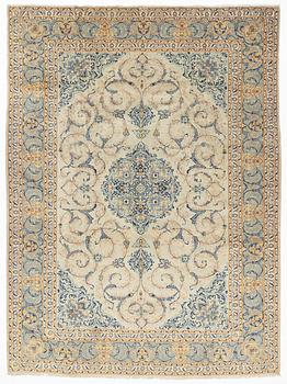 A signed Kashan, carpet ca 450 x 335 cm.