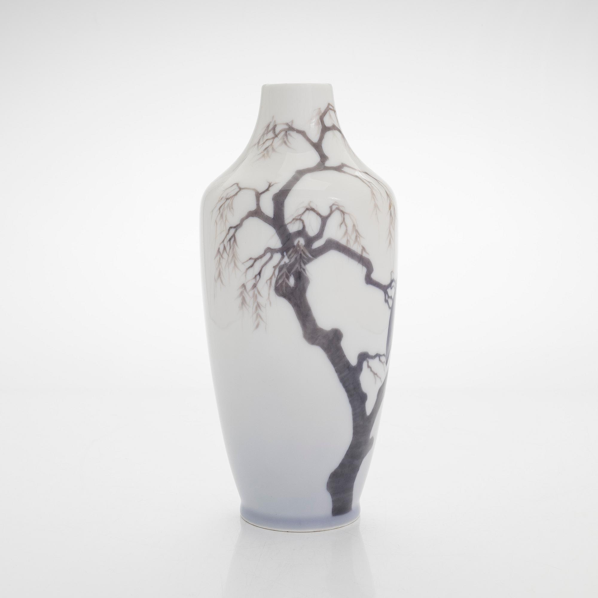 Royal Copenhagen, maljakko, posliinia, Royal Copenhagen, 1900-luvun alkupuoli.