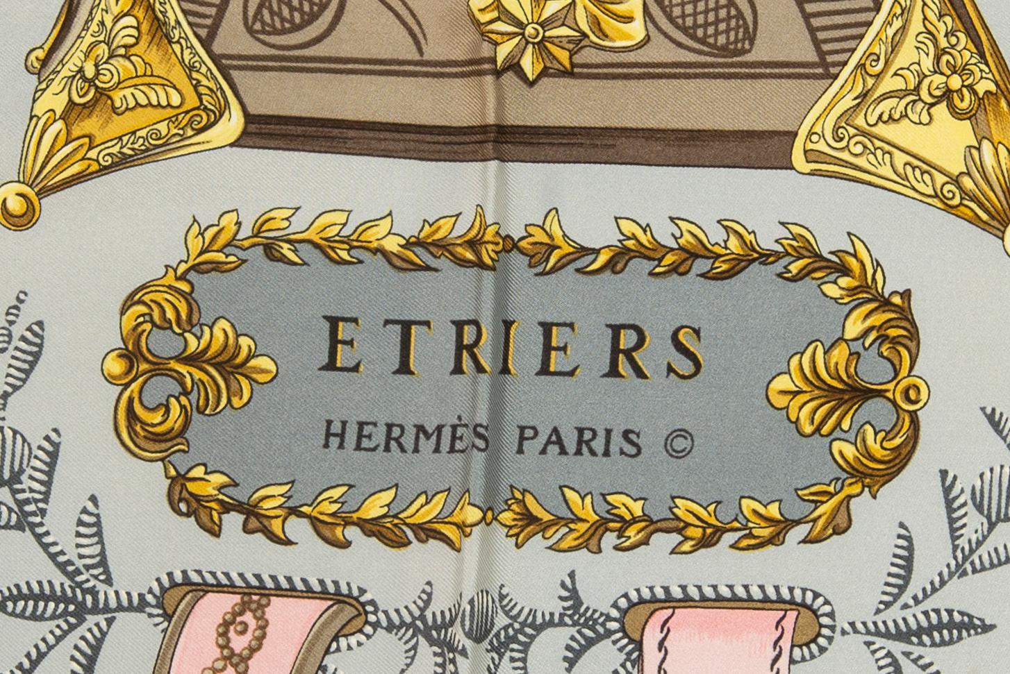 Hermès, "Etriers", scarf.