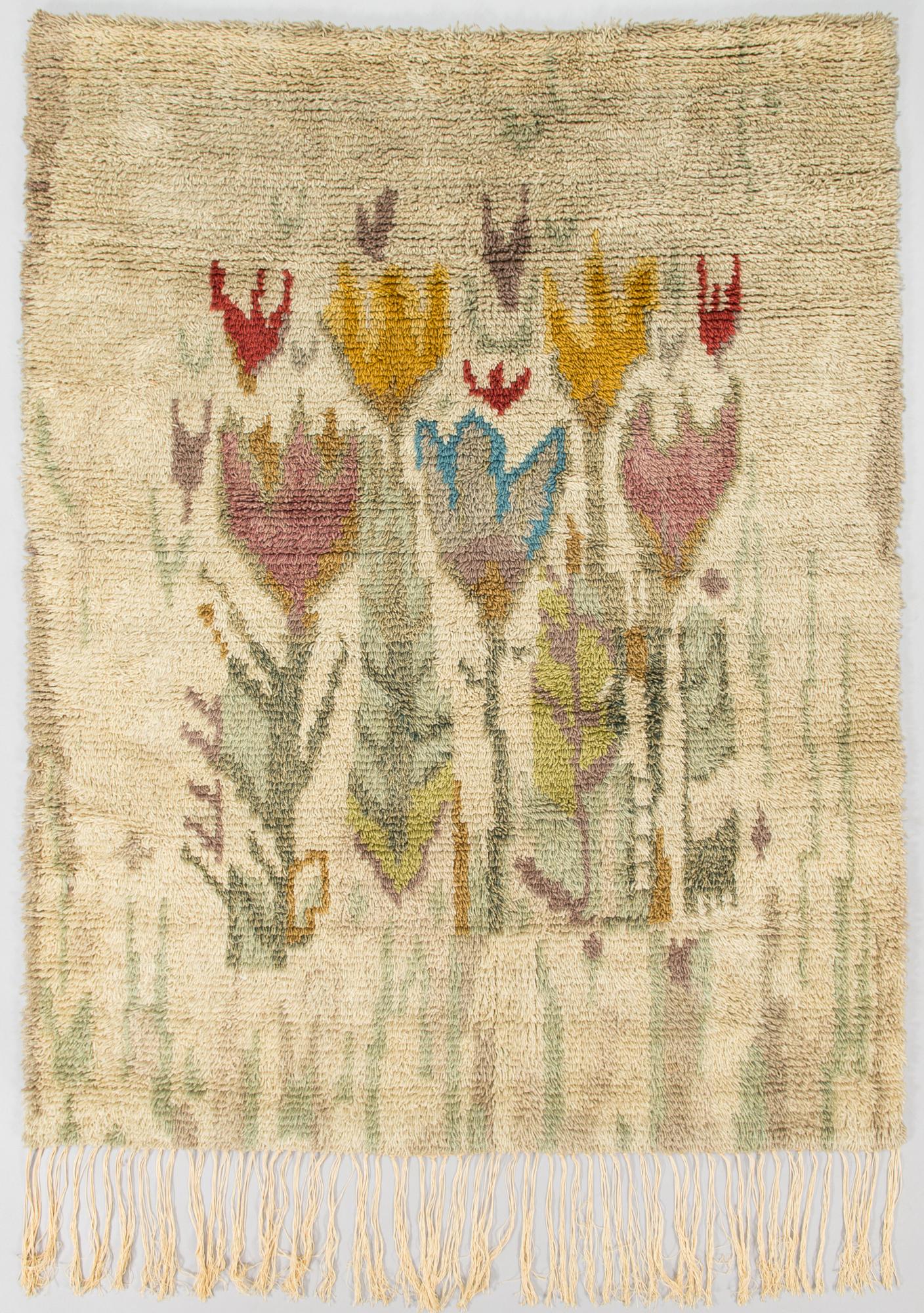 Runar Engblom ryijy "Crocus", 1930-luku, Noin 150 x 116 cm.