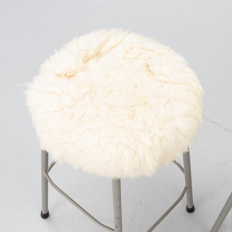 Stools, 3, latter half of the 20th century.