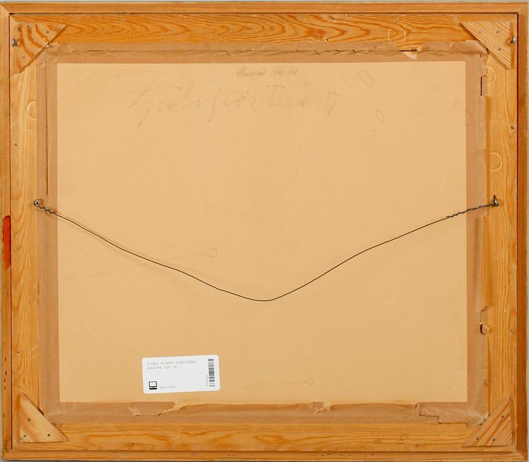ALBERT SJÖSTRÖM, gouache, sign.