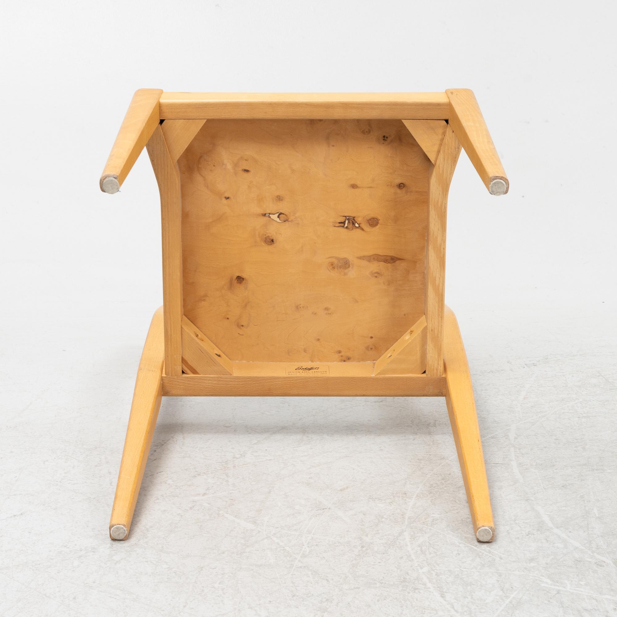 Axel Larsson, a set of five chairs, model "8-107", Svenska Möbelfabrikerna Bodafors, 1950-60s.