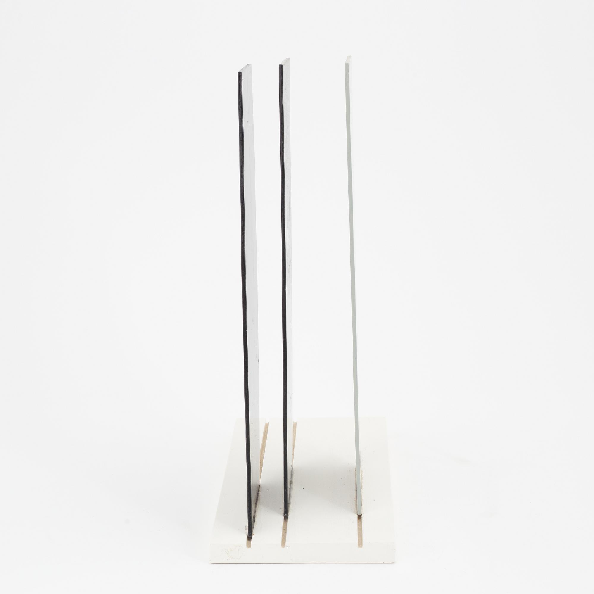 Lars-Erik Falk, a painted metal sculpture, signed and dated 1986.