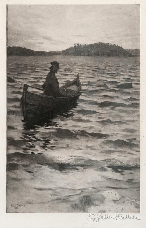 Akseli Gallen-Kallela, ARRIVAL ON THE SHORE.